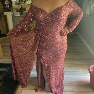 Plus sized Formal Sequin Gown